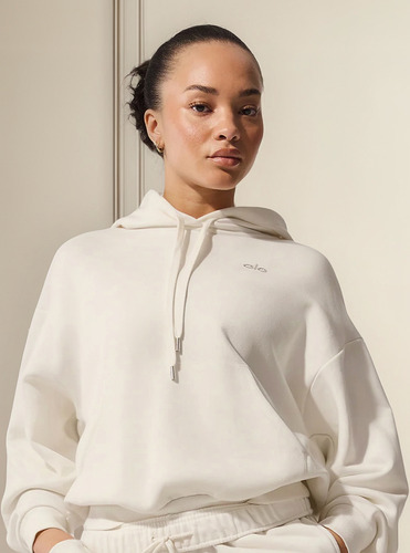 Alo Yoga Campera Accolade Hoodie Unisex Beige S - 4 Accolade Hoodie