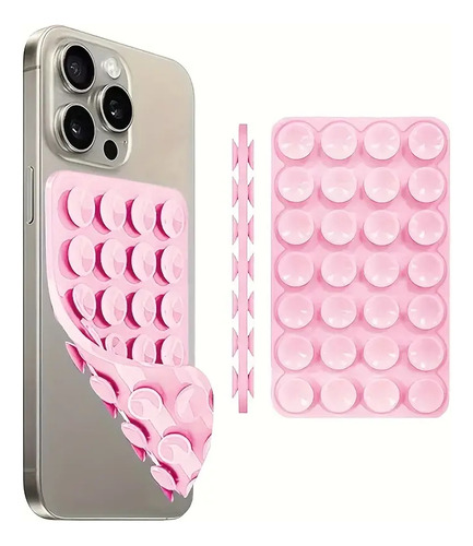 Soporte Sopapa Para Celular Universal Por Unidad Rosa