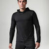 Alo Yoga Remera De Manga Larga Con Capucha Para Hombre Conqu Negro Conquer Reform 2xl Lisa