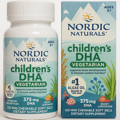 Nordic Naturals Dha Omega 3 Vegetariano Niños 120 Mini Cap Frutos Rojos