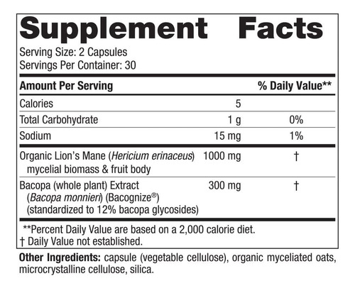 Nordic Naturals | Cognition Mushroom Complex | 60 Capsules Sin Sabor