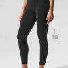 Alo Yoga Calza Alosoft High-waist 7/8 Relay Legging Negro Alosoft High-waist 16 - 18