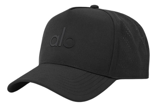 Alo Yoga Gorra Performance District Trucker Original Negro Talle Unica Performance District Trucker