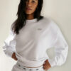 Alo Yoga Remera Ccolade Crew Neck Pullover Suéter De French Blanco French Terry Con Textura Lisa Por Fuera Y Afelpada Por Dentro M - 34
