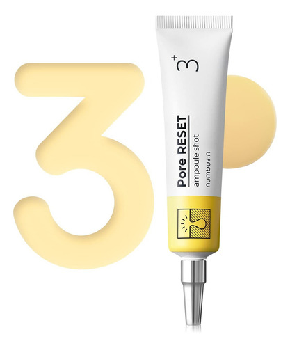 Numbuzin 3 Pore Reset Ampoule Shot Momento De Aplicación Noche Tipo De Piel Todo Tipo De Piel