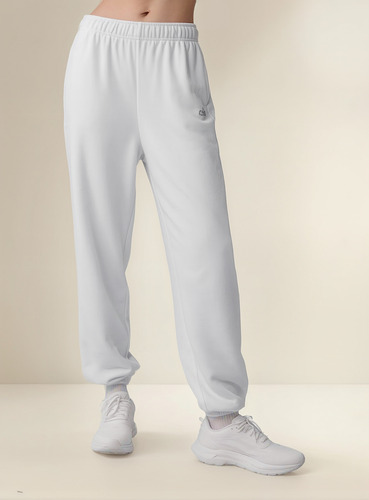 Alo Yoga Pantalón Jogger Deporti Accolade Sweatpant Unisex Blanco French Terry Xl - 16