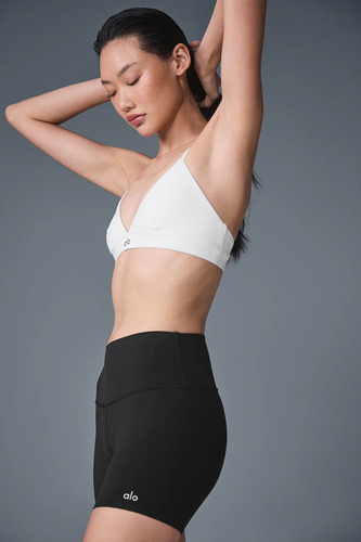 Alo Yoga Corpiño Deportivo Splendor Bra Airbrush Blanco M
