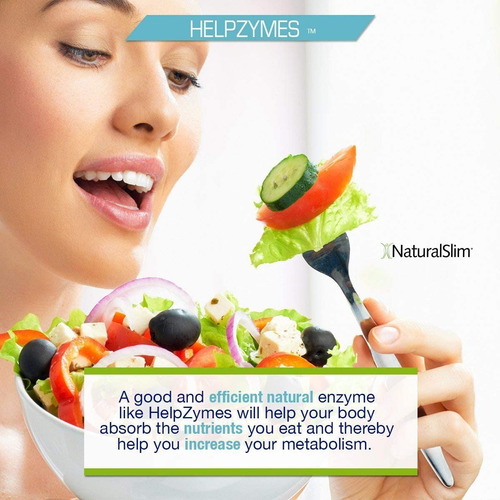 Naturalslim Helpzymes - Enzimas Digestivas 100 Capsulas Sin Sabor