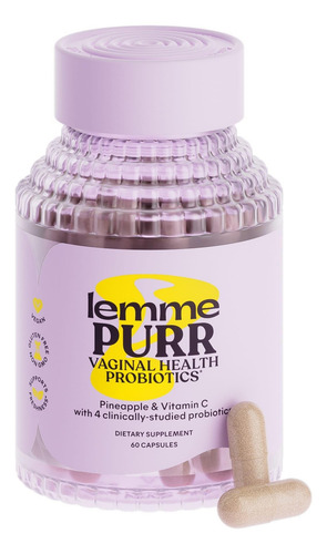 Suplemento Probiótico Vaginal Lemme Purr 60 Cápsulas Ve