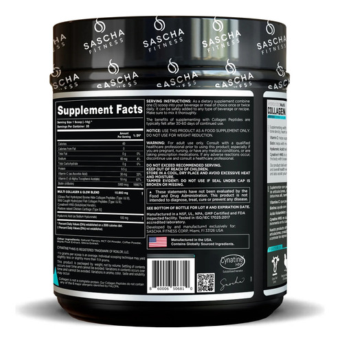 Sascha Fitness Multi Colageno Hidrolizado Collagen