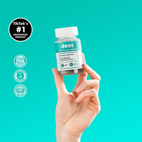 Deos - Suplemento Naturales De Desodorante Interno 30 Caps Sin Sabor