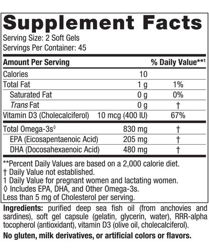 Nordic Naturals Prenatal Dha Omega-3 Vitamina D3 90 Cápsulas Sabor Sin Sabor