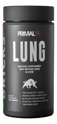 Primal Fx - Lung - 180 Capsulas - Dr Ludwig Johnson Sabor Sin Sabor