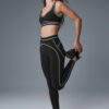 Alo Yoga Calza Airbrush Talle Alto | Modelo Heart Throb Negro Tecnología Airbrush Fabric De Alo 4 - 6