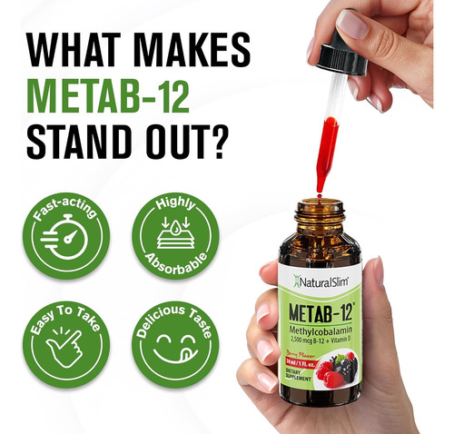 Naturalslim Metab-12 Berry Flavor 30ml Berry Flavor
