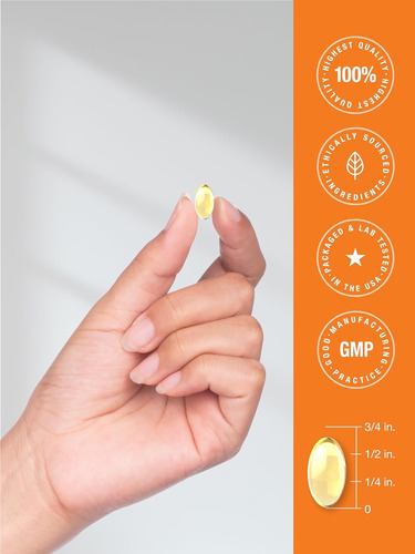 Horbäach Suplemento Vitamina D3 500 Cápsulas Blandas Sin Sabor