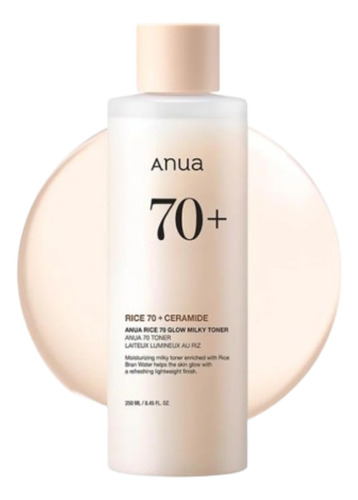 Anua Rice 70 Glow Milky Toner 250ml- Tónico Facial Momento De Aplicación Día/noche Tipo De Piel Todo Tipo De Piel