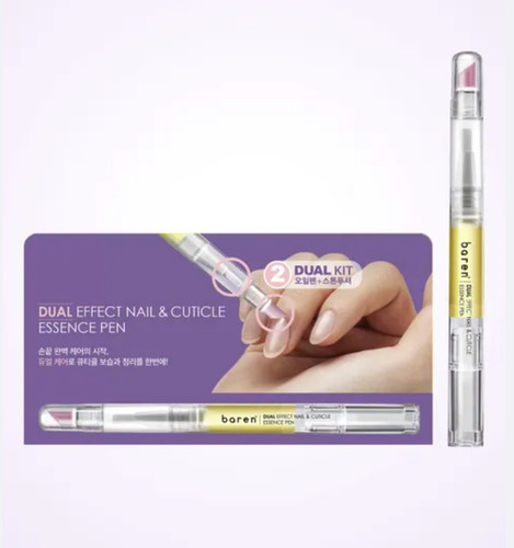 Baren Dual Effect Nail & Cuticle Pen Cuida, Hidrata Uñas