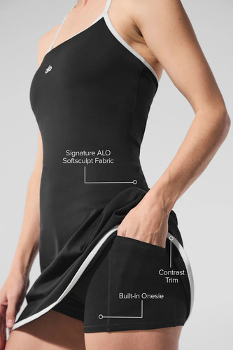 Alo Yoga Vestido Softsculpt Halter - Original Negro Softsculpt Halter Xl - 16