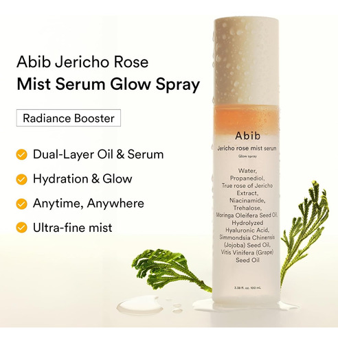 Abib Jericho Rose Mist Serum Hidratante, Refresca Fortalece Todo Tipo De Piel Día/noche