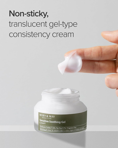 Mary&may Sensitive Soothing Gel Crema Calmante Sensible Mixta Sensible Día/noche