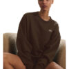 Alo Yoga Buzo Accolade Oversize Unisex Original Algodón S - 4 Marrón Oscuro Accolade Crew Neck