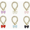 6pcs Accesorios Para Stanley Adorno Con Pajita Con Lazo Cup Rosado Claro