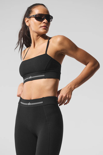 Alo Yoga Corpiño Deportivo Alosoft Relay Top - Original Negro Alosoft Relay M