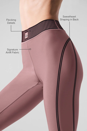 Alo Yoga Leggins Calza Deportiva Airlift High-waist 7/8 Rosa Airlift High-waist 7/8 2 - 4