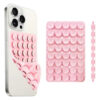 Sopapa Soporte Celular Ventosa Doble Antideslizante 10x6.4cm Rosado