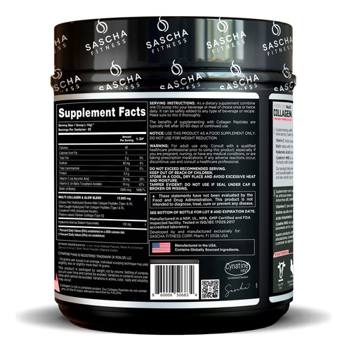 Sascha Fitness Multi Colageno Hidrolizado Collagen