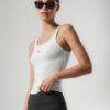 Alo Yoga Musculosa Ribbed Prosper Tank - Nueva Version Blanco Ribbed Prosper Tank M - 34