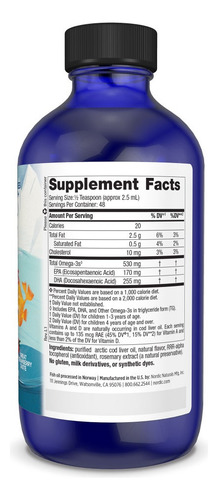 Nordic Naturals Childrens Dha Omega 3 Para Niños Fresa