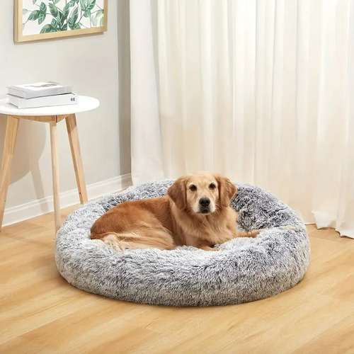 Cama Antiestrés Ortopédica Perro Kepeak Peluche Lavable Gris Oscuro Cama Antiestrés Ortopédica Perro Grande Kepeak | Peluche Lavable Antideslizante