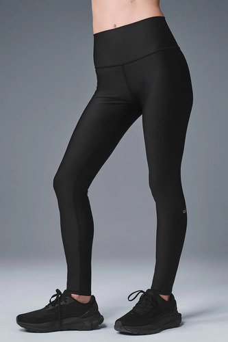 Alo Yoga Legging Airlift 7/8 Tiro Alto - Original Negro High-waist Airlift 16 - 18