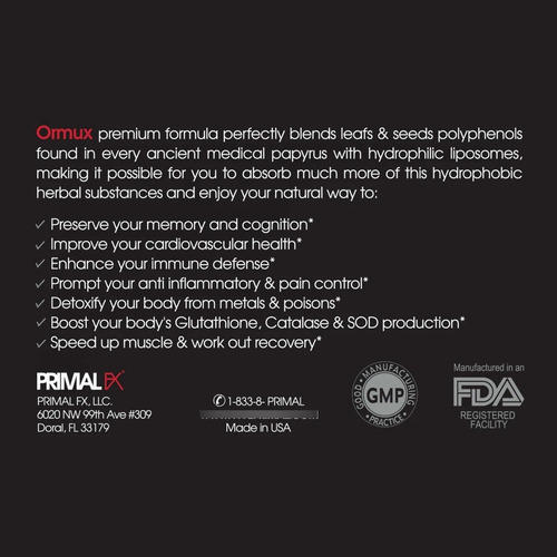 Ormux 120g Primal Fx Sabor Lima Dr. Ludwig Johnson