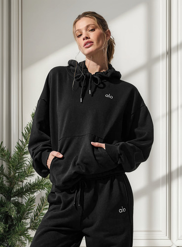Alo Yoga Campera Chompa, Accolade Hoodie Unisex Negro Xl - 16 Accolade Hoodie
