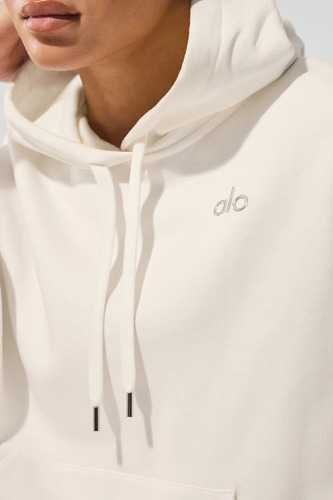 Alo Yoga Campera Chompa, Accolade Hoodie Unisex Blanco S - 4 Accolade Hoodie