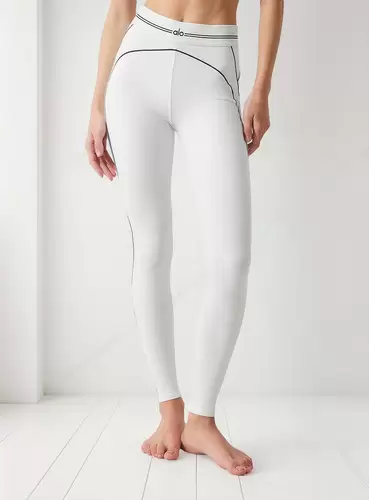 Alo Yoga Calza Deportiva Airbrush High-waist Heart Throb Leg Blanco Throb Leg 8 - 10