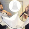 Capa Para Afeitarse Con Sopapa Manta Atrapa Pelo Barba Color Blanco