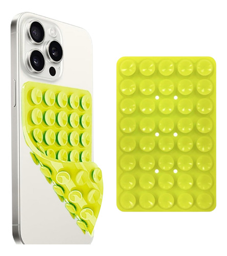 Sopapa Soportes De Silicona Telefono Con Agarre Adhesivo Verde Lima Ventosas De Doble Cara