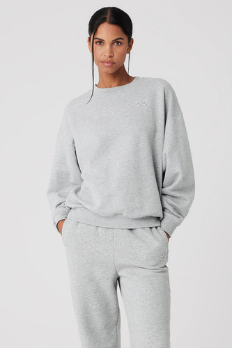 Alo Yoga Campera Accolade Crew Neck Buzo Gris Xl - 16 Accolade Crew Neck