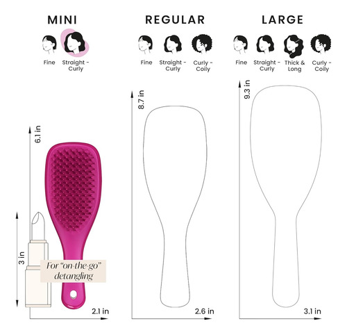 Tangle Teezer Cepillo Desenredante Definitivo, Elimina Nudos Rosa