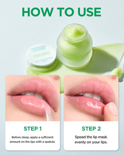 Tocobo Balsamo Mint Cooling Lip Mask Mascarilla Refrescante