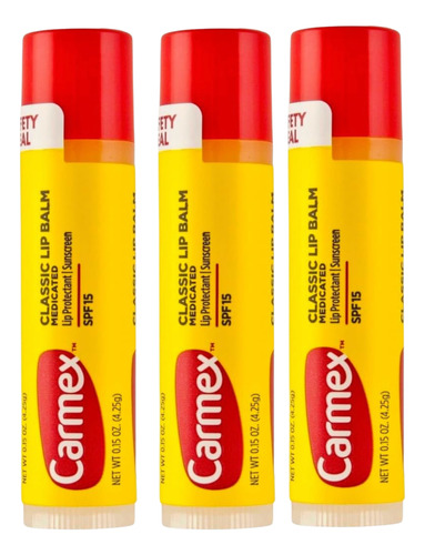 Carmex Set X3 De Bálsamo En Barra Labial