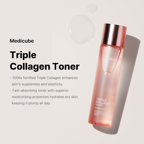 Medicube Triple Collagen Toner 4.0 140ml Todo Tipo De Piel Todo Tipo De Piel Día/noche