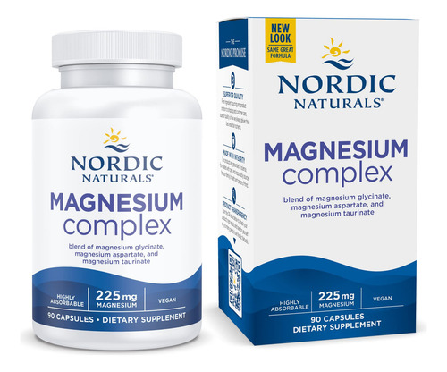 Suplemento De Complejo De Magnesio Nordic Naturals 90 Cápsulas