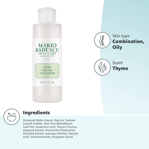 Mario Badescu Espuma Facial Con Acido Glicolico 177 Ml