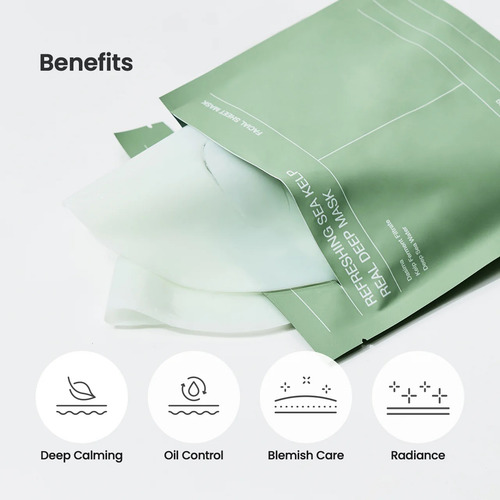 Biodance Mascarilla Refrescante De Alga Real Deep Mask Set 4