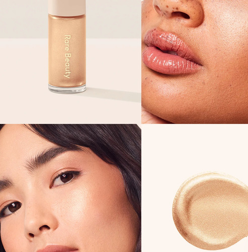 Rare Beauty Iluminador Positive Light Liquid Luminizer Mini Dorado